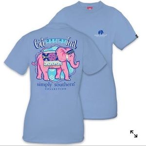 Simply Southern Elephant Get Off My Tail T-Shirt